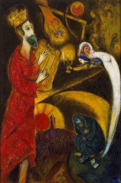 Marc Chagall Painting - king david 1951 contemporary Marc Chagall